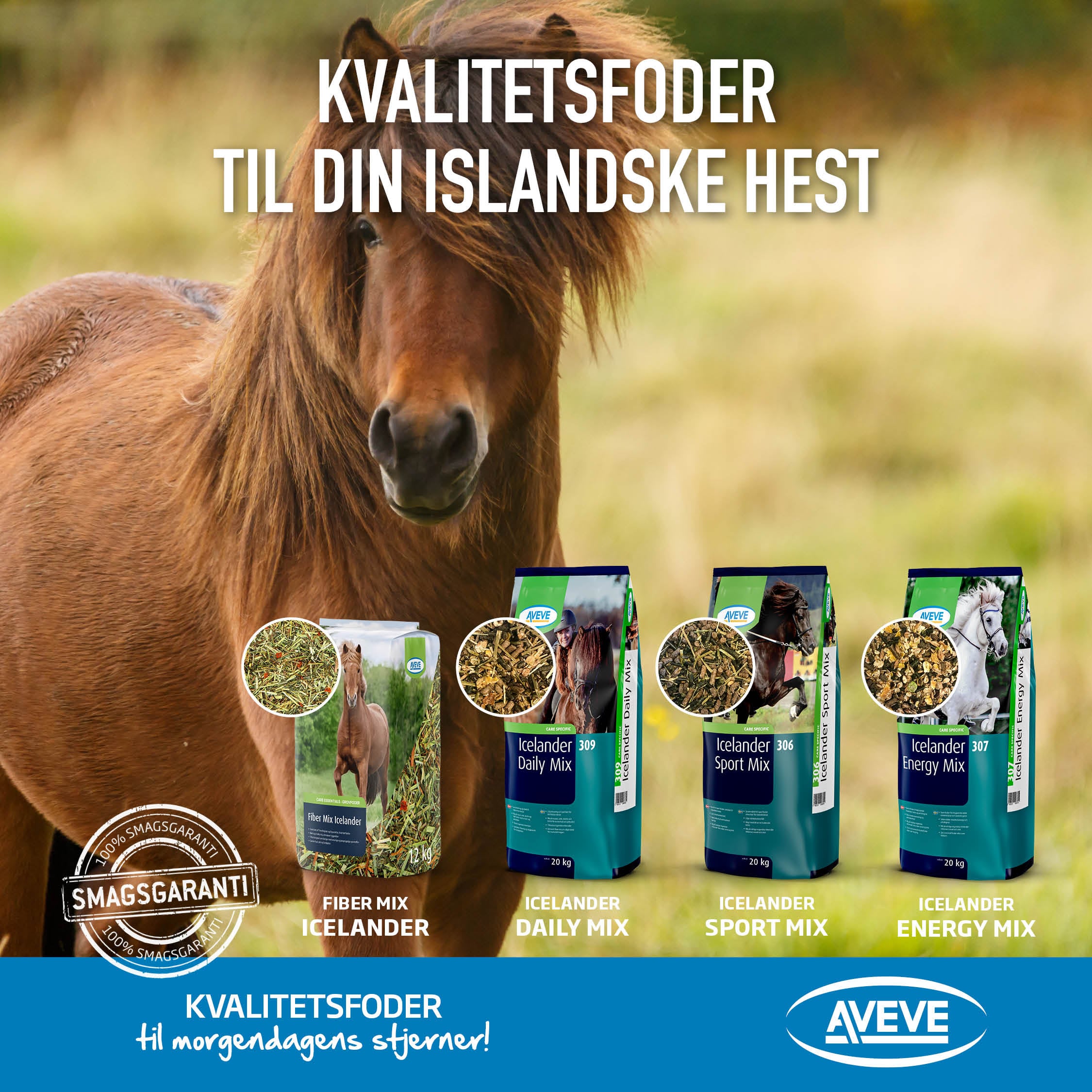 Aveve - Kvalitetsfoder til din islandske hest